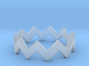 Zig Zag Wave Stackable Ring Size 4 3d printed 