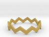 Zig Zag Wave Stackable Ring Size 12 3d printed 