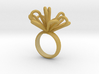 Loopy petals ring 3d printed 