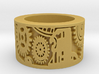 Gears Ring Size 8 3d printed 