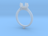 CC60-Engagement Ring Printed Wax 3d printed 