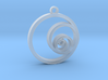 Fibonacci Circles Necklace 3d printed 