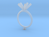 JMW4- Pentagon Engagement Ring 3D  Printed Wax . 3d printed 