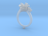 CD266- Flower Engagement Ring 3D Printed Wax . 3d printed 