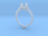IC7-B - Bead Style Engagement Ring 3D Printed Wax  3d printed 