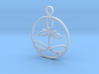 Yoga Glee Pendant with larger chain loop 3d printed 