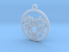Circle Heart Pendant 3d printed 