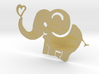 Elephant love tattoo 3d printed 