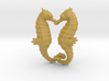 'Hippocampus Love' (Seahorse) LOVE Pendant, Charm 3d printed 