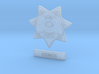 Walking Dead sheriff Grimes badge 3d printed 