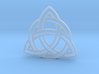 Nearly invisible celtic pendant or earrings 3d printed 
