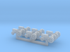 (1:450) Pack of 6 Tractors 3d printed 