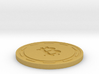 Bitcoin Themed Coaster 3d printed 