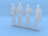 087-H0080: 4 tracker pilots scale 1:87 3d printed 