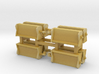 N scale ballast gates Miner type long 2 cars 3d printed 