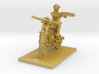 post apocalypse classic bike with posed man 3d printed 