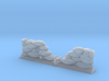 Crumbled Stone Wall (28mm Scale Miniature) 3d printed 