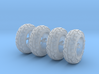 1:64 off road tires for 9mm rims. 3d printed 