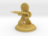 25mm Gingerbread Man with Candy Cane Weapon 3d printed 