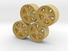 Set of four Chaparral 1 wheels 3d printed 