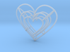Medium Wireframe Heart Pendant 3d printed 