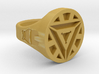 Arc Reactor Iron Man Signet Ring 3d printed 