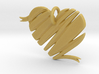 Heart Ribbon Charm 3d printed 