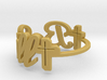  faith word be still ring -various sizes 3d printed 