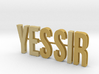 Cosplay Slide Letter Kit - YES SIR 3d printed 