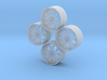 20'' Forgiato Tello wheels in 1/24 scale 3d printed 