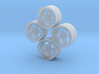 20'' Vossen ERA-2 wheels in 1/24 scale 3d printed 