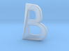 Distorted letter B no rings 3d printed 
