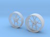 1/6 10 Spoke Motorcycle wheels 3d printed 