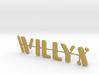 Willys Jeep Stamped look individual letters,4.4" 3d printed 