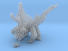 Tetrahedral dragon guarding her egg 3d printed 