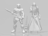 Wizards Blackwolf miniature model fantasy games wh 3d printed 