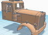 1/87th Early Autocar truck w round fenders 3d printed 