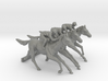 O Scale Jockey and Horses 3 3d printed This is a render not a picture.