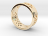 GEOMETRICALLY PATTERNED RING SIZE 11 3d printed 