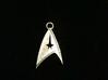 Star Trek Pendant 3d printed Shapeways Print Natural Silver