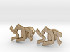 Hebrew Monogram Cufflinks - "Daled Tzaddei Chof" 3d printed 