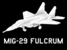 MiG-29 Fulcrum (Clean) 3d printed 