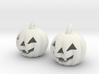 Halloween Pumpkin earrings (set - 2pcs) 3d printed 