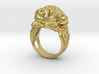 Bison Head Ring 3d printed 