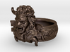 Pan, antique bronze ring by Topher Adam 3d printed 