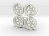 Miniature Konig Neoform Rim - Tire & Rim - 4x 3d printed 