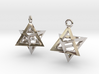 Star Tetrahedron earrings #Gold 3d printed 