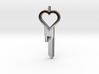 Heart Design Key Blank for CustomChastity Lockset 3d printed 