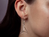 Sacred Trigon Earrings 3d printed 