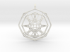 Metatron's Fire-Star (Domed) 3d printed 